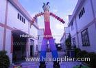 20 Feet Advertising Inflatable Dancing Man Long 2 Legs With Ripstop Nylon Cloth