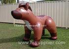 Full Printing PVC Inflatable Products Brown 6ft Inflatable Dog For Kids