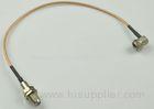 Custom RF Cable Assemblies Female To Male Connector 75 ohm Coaxial Cable