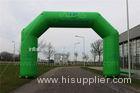 High Tear Strength Green Inflatable Race Arch Giant Advertising Fire Resistance