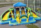 Indoor Inflatable Playground Slide With Swimming Pool FireRetardant