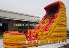 Giant Inflatable Bouncy Slide Red Yellow Digital Printing For Children Playground