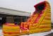 Giant Inflatable Bouncy Slide Red Yellow Digital Printing For Children Playground