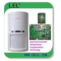 Intelligent dual PIR&Microwave motion detector with pet immunity