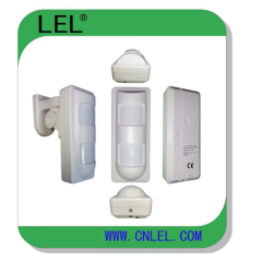 Waterproof outdoor motion detector with dual PIR and microwave motion sensor