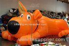 Attractive Inflatable Cartoon Characters Air - Tight Orange Inflatable Dog