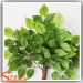 Real wood branches plastic red fruit artificial green leaves apple tree with fiberglass trunk for garden decor