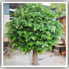 Evergreen factory outlets mini trees customize plastic fruits artificial plants fake apple tree for mall decor