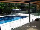 High Security Decorative Glass Pool Fencing With Australian Standard / CE