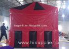 Red / Black Small Cube Shaped Inflatable Air Tent For Wedding Or Exhibition PVC Tarpaulin