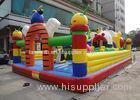 Customized Cartoon Inflatable Bouncy Castle Waterproof / Fire - Resistant