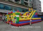 Exciting Outdoor Blow Up Slide / Commercial Inflatable Slide For Amusement Park