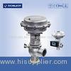 Stainless steel sanitary diaphragm regulating pneumatic reversing valve with square positioner