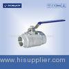 SS304 2 Peice Sanitary Ball Valve With manual plastic handle