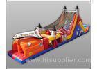 Exciting Hand Painting Rock Inflatable Obstacle Course Sports Recreation City