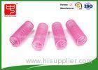 Diameter 22mm lovely pink Velcro Hair Rollers hook and loop with plastic core