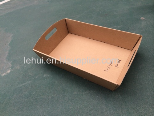 E flute corrugated craft paper mini hamper tray corrugated food house storage hamper tray paper box 