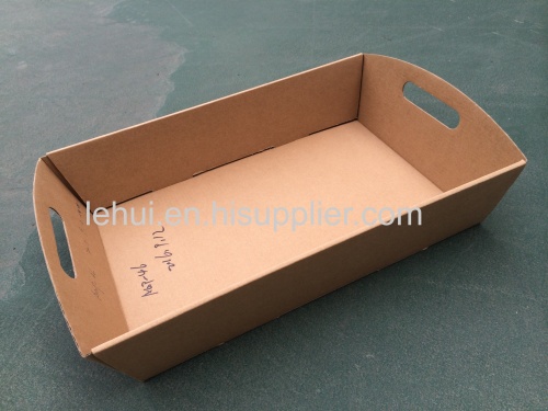 E flute corrugated craft paper mini hamper tray corrugated food house storage hamper tray paper box 