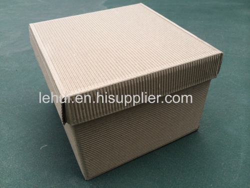 one piece self lock box small box  corrugated craft  E/E flute box  storage paper box 