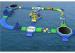 40*30m Double / Quadruple Stitching Inflatable Floating Water Park For Kids And Adults