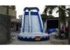 0.55mm PVC Blue Adults And Kids Playground Commercia Giant Inflatable Water Slide For Party