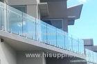 Frosted Decking Balustrade Glass Heat Resistant Glass Banisters For Homes