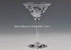 Martini Stemware Hand Painted Drinking Glasses / Hand Painted Glassware