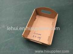 E flute corrugated craft paper small hamper tray corrugated food house storage hamper tray paper box