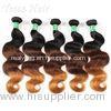 Real Indian 7A Virgin Hair Weave / Three Tone Hair Extensions Without Chemical