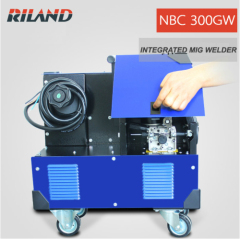 Riland Welding Machine MIG300/NBC300 Good Quality Inverter MIG Welder With Wheel