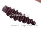 Customized Dark Red Virgin Human Hair Extensions Loose Wave With Soft