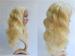 20 Inch Blonde Glueless Lace Front Human Hair Wigs With Body Wave