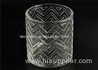 Replacement Cylinder Glass Candle Holders Heat Resistant With Lid