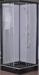 Popular Bathroom Glass Shower Cabins 800 X 800 With Square Black ABS Tray