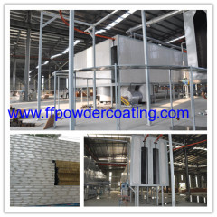 Tunnel powder coating drying oven with conveyor