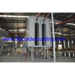 Tunnel powder coating drying oven with conveyor