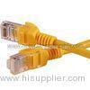 Yellow Short Flat Shielded Cat5e Patch Cables Cat 5e Patch Cord