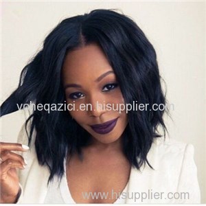 Indian Human Hair Lace Front Wig Natural Straight