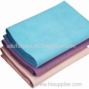 Microfiber Suede Checked Yoga Towel Mat