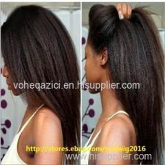 Brazilian Human Hair Lace Front Wig Kinky Curly