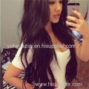 Malaysia Human Hair Full Lace Wig Natural Straight