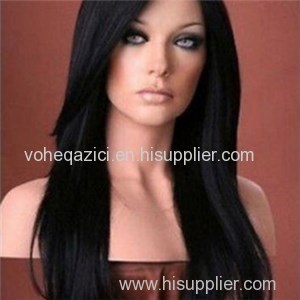 Malaysia Human Hair Full Lace Wig Silky Straight