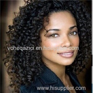 Peruvian Human Hair Lace Front Wig Jerry Curly