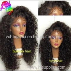Peruvian Human Hair Full Lace Wig Curly