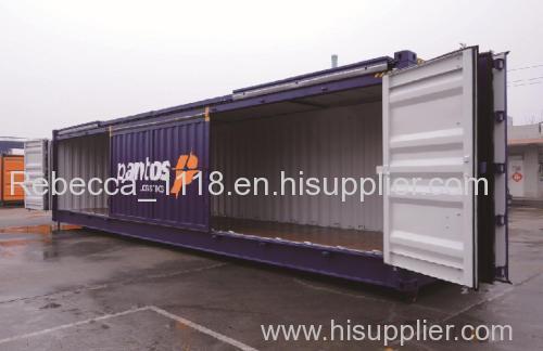 40ft HC Sliding Open Container ISO strength standard used for sea and inland equipment transportation