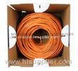 PE Insulation Network Cat5e SFTP Cable Lan Cables 500 m/roll Orange
