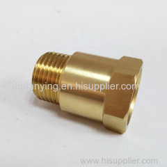 Brass fitting water meter connector