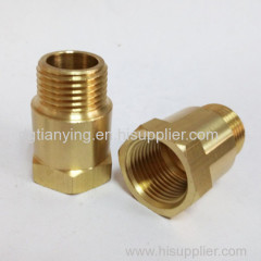 Brass fitting water meter connector