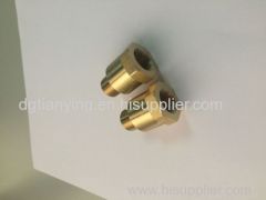 Brass fitting water meter connector