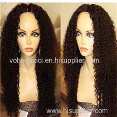 Indian Human Hair Lace Front Wig Jerry Curly